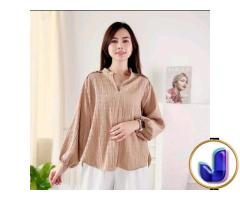 Kemeja Blouse Wanita Outer Baby Crush
