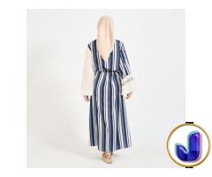 RTW x RUSS Dress Abaya Motif Alhambra Woman Blue