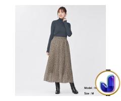 NQ Pattern Pleated Skirt | Rok Plisket Panjang