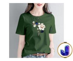 Kaos Wanita Cotton Combed Mutiara