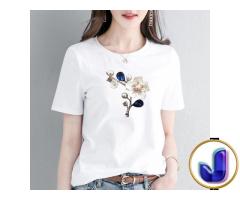 Kaos Wanita Cotton Combed Mutiara